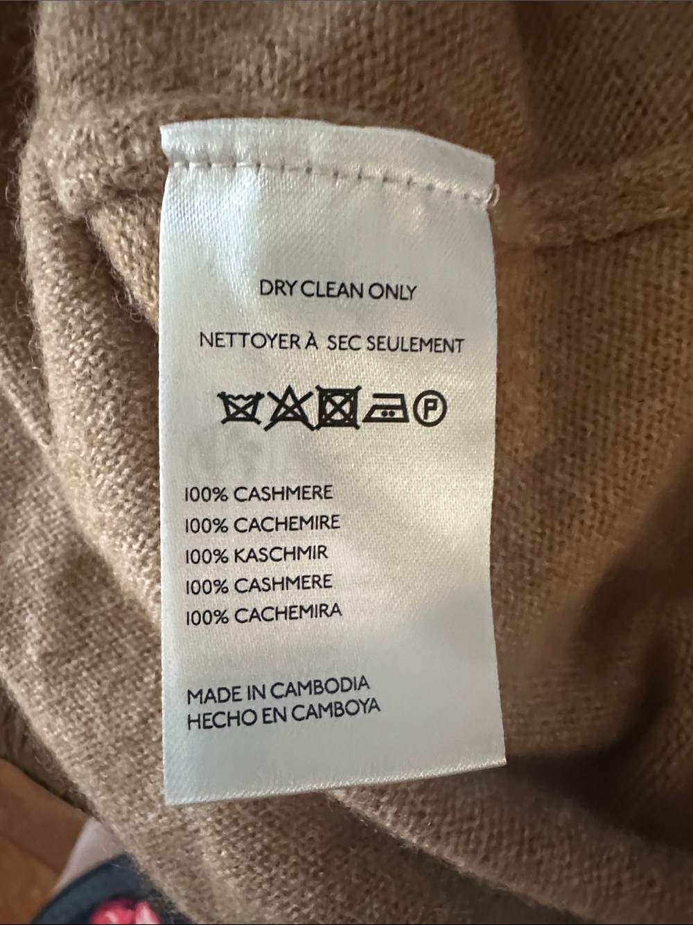 Anthropologie Short Sleeve Cashmere Sweater in Camel Brown - Picture 5 of 6